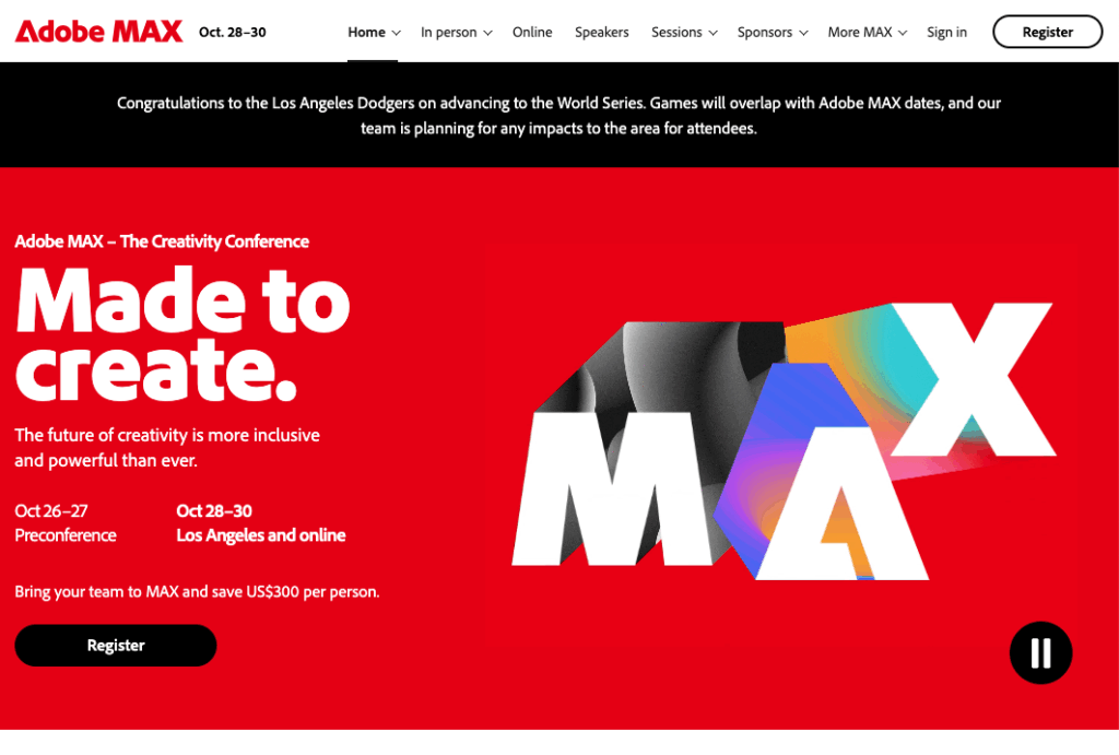 Adobe MAX